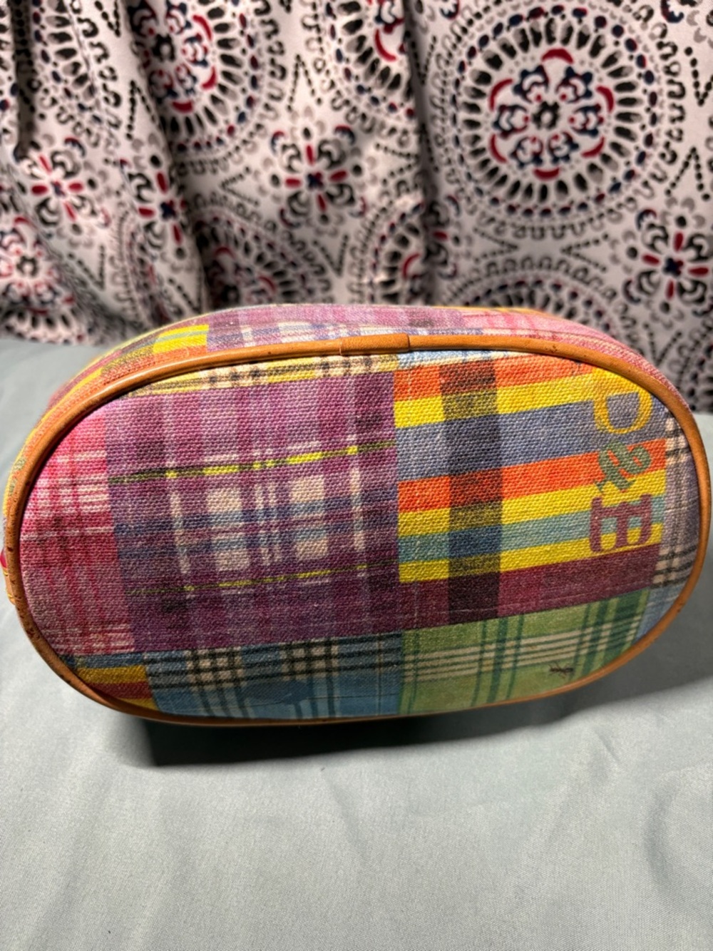 Dooney & Bourke Picnic Plaid Ant Print Canvas Hobo Bag | Rare Y2K - Picture 8 of 15